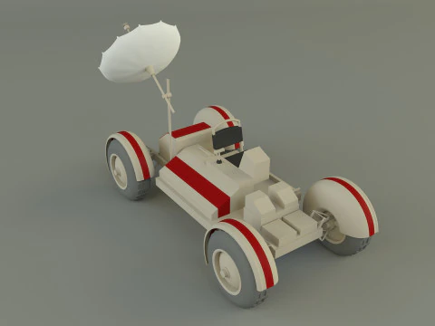 Moon vehicle model 3D Model