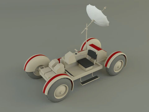 Moon vehicle model 3D Model