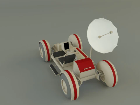 Moon vehicle model 3D Model