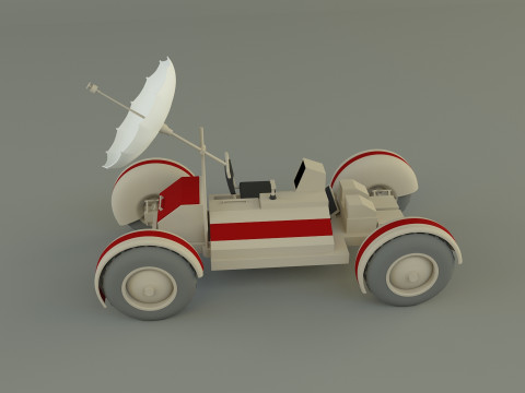 Moon vehicle model 3D 模型