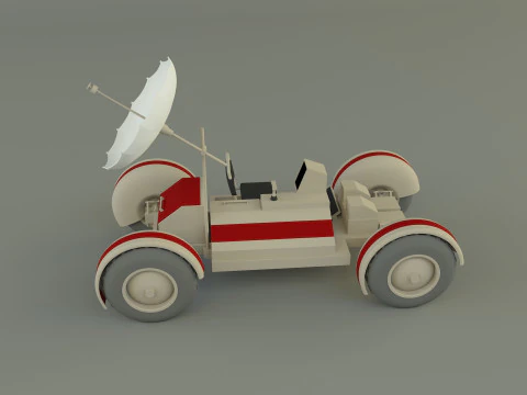 Moon vehicle model 3D Model
