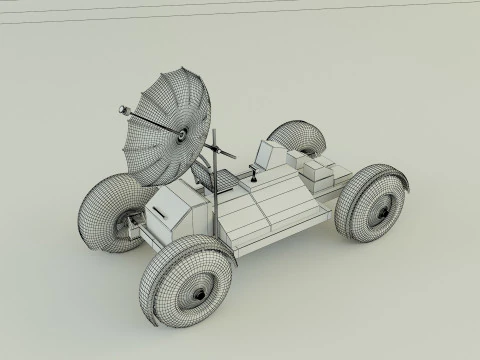Moon vehicle model 3D Model
