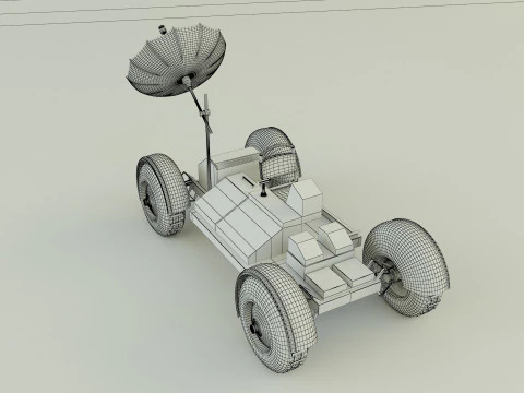 Moon vehicle model 3D Model