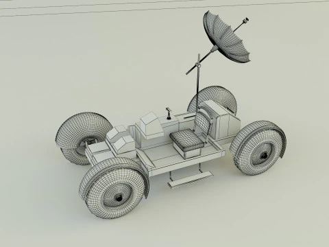 Moon vehicle model 3D Model
