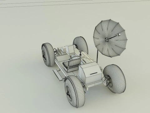 Moon vehicle model 3D Model