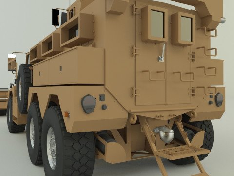 Cougar 6x6 MRAP military vehicle 3D 모델