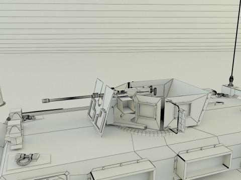 Cougar 6x6 MRAP military vehicle 3D 모델