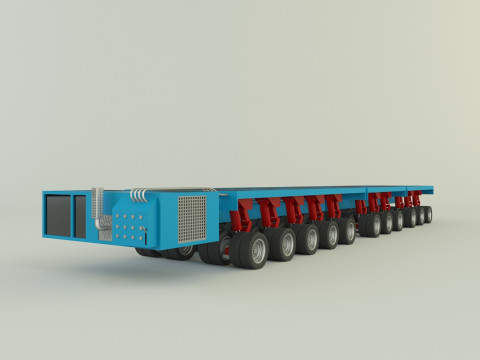 Multi axle hydraulic vehicle 3D Model