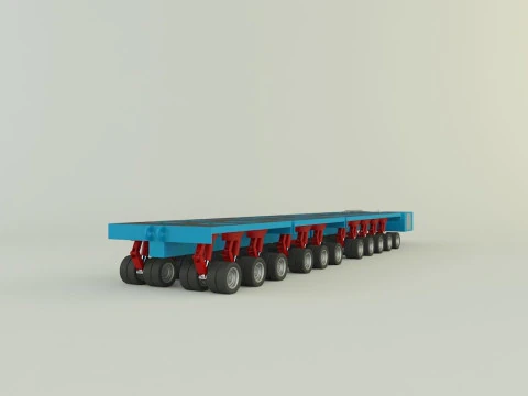 Multi axle hydraulic vehicle 3D Model