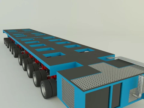 Multi axle hydraulic vehicle 3D Model