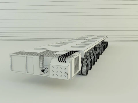 Multi axle hydraulic vehicle 3D Model