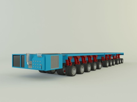Multi axle hydraulic vehicle 3D Model