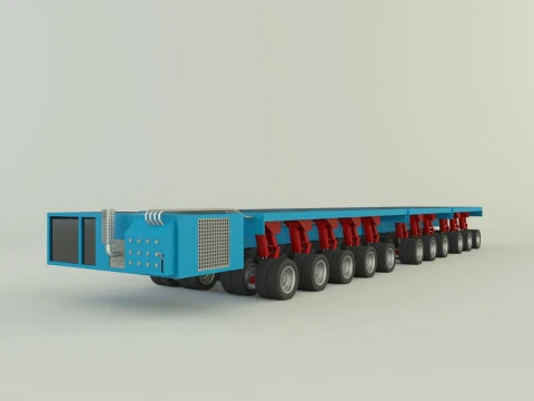 Multi axle hydraulic vehicle 3D Model