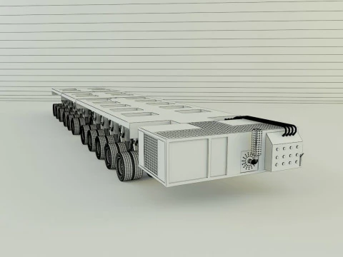 Multi axle hydraulic vehicle 3D Model