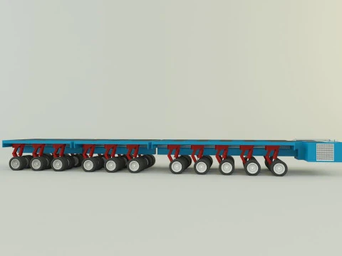 Multi axle hydraulic vehicle 3D Model