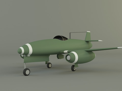 Nakajima Kikka jet aircraft 3D Model