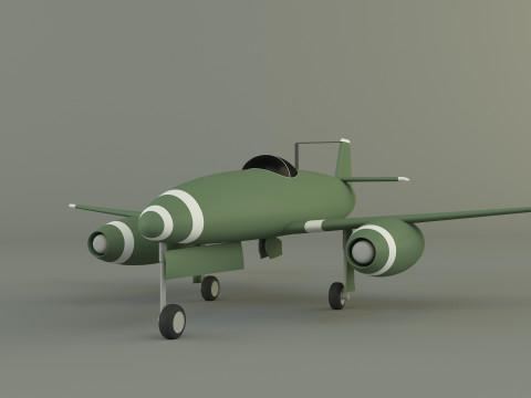 Nakajima Kikka jet aircraft 3D मॉडल