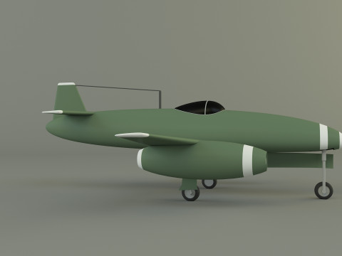 Nakajima Kikka jet aircraft 3D मॉडल