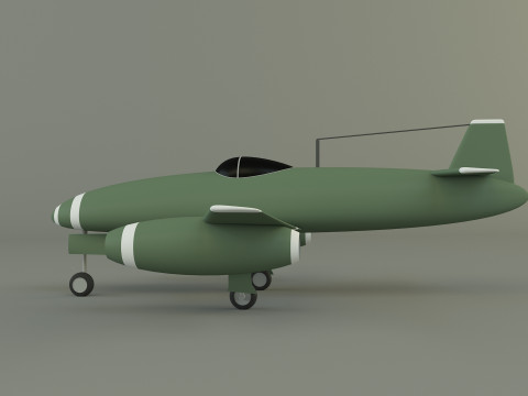 Nakajima Kikka jet aircraft 3D मॉडल