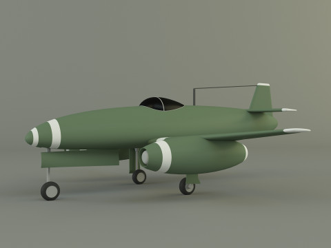 Nakajima Kikka jet aircraft 3D मॉडल