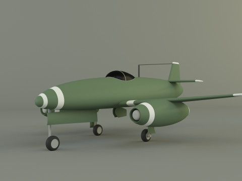 Nakajima Kikka jet aircraft 3D मॉडल