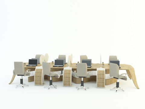 Office desk 3D 模型
