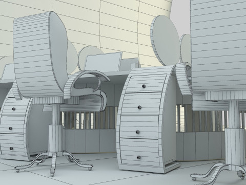 Office desk 3D Model