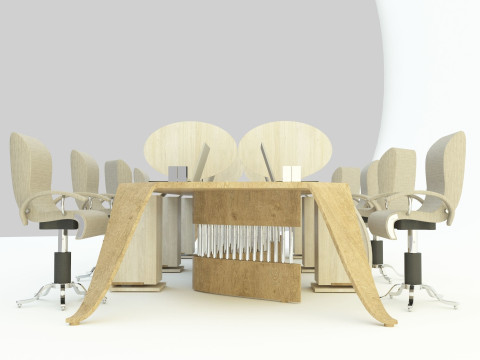 Office desk 3D Model