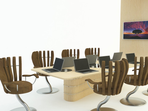 Office meeting table 3D Модель