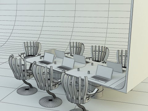 Office meeting table 3D Модель