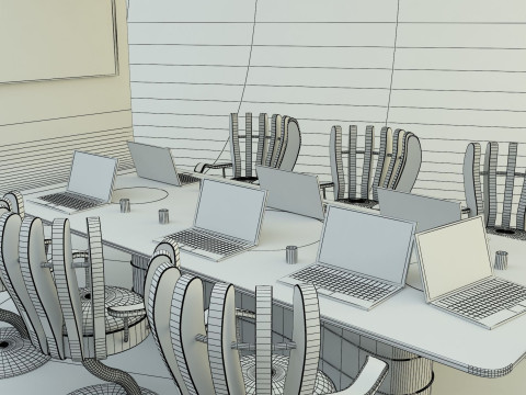 Office meeting table 3D Модель