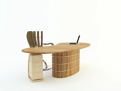 Office secretary desk 3D Model