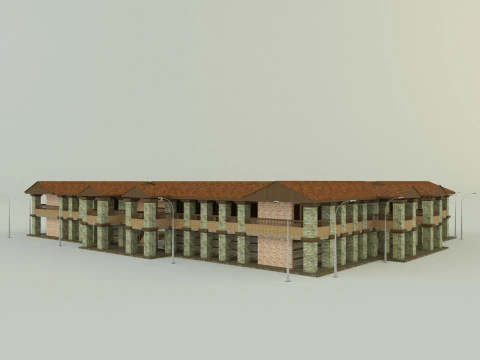 Passenger hotel 3d 3D Model