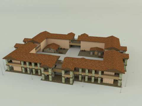 Passenger hotel 3d 3D Model