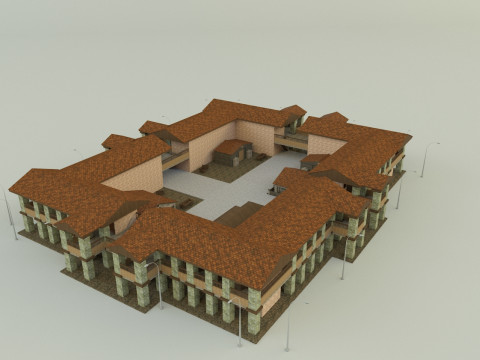 Passenger hotel 3d 3D 模型