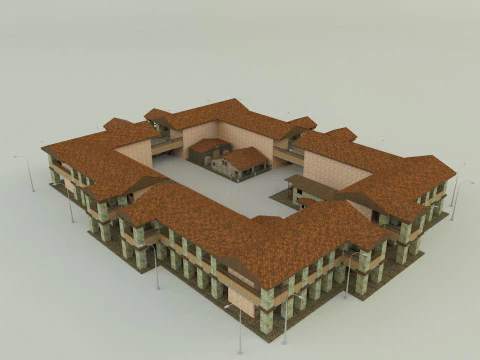 Passenger hotel 3d 3D Model