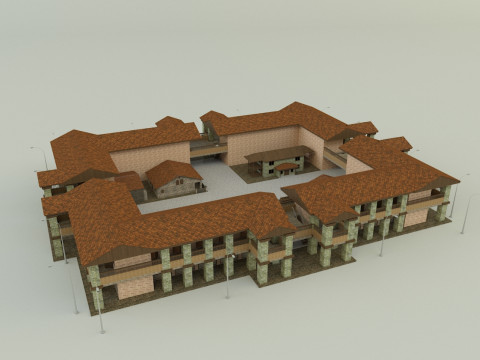 Passenger hotel 3d 3D 模型
