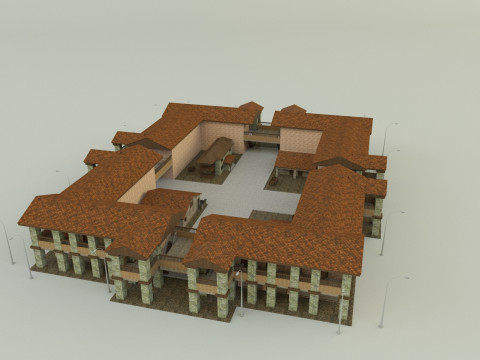 Passenger hotel 3d 3D 模型