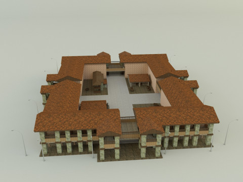 Passenger hotel 3d 3D 模型