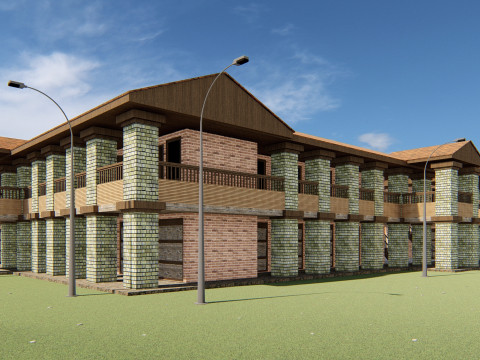 Passenger hotel 3d 3D 模型