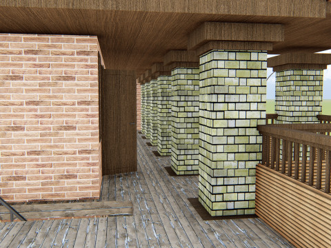 Passenger hotel 3d 3D 模型
