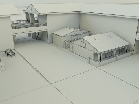 Passenger hotel 3d 3D 模型