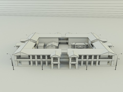 Passenger hotel 3d 3D 模型