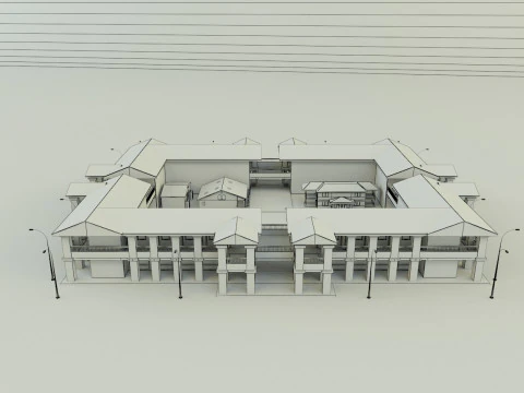 Passenger hotel 3d 3D Model