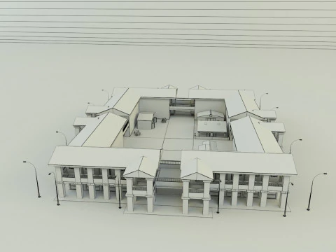 Passenger hotel 3d 3D Model