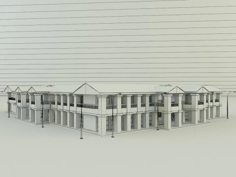 Passenger hotel 3d 3D Model