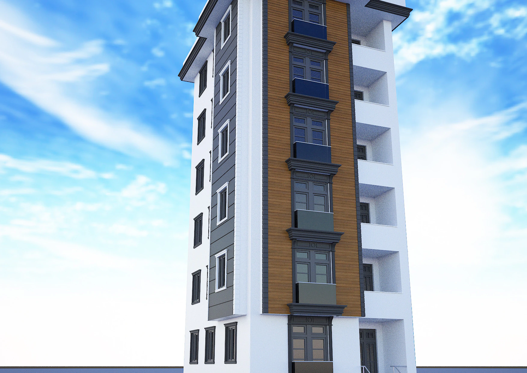 Ornate building 3D Model .c4d .max .obj .3ds .fbx .stl .blend 