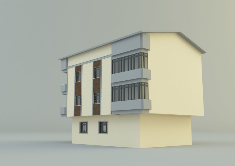 Ornate building 4 3D 模型 .c4d .max .obj .3ds .fbx .stl .blend 