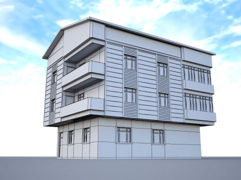 Ornate building 4 3D Model