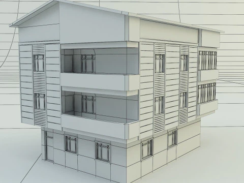 Ornate building 4 3D Model